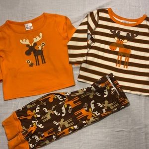 Hanna Andersson moose pajamas 80